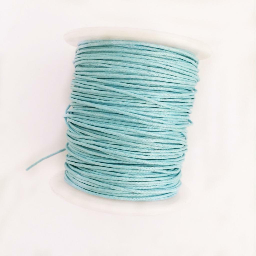 8 Rolls 80m Waxed Cotton Cord String Rope Jewelry Making Findings 1mm Wide