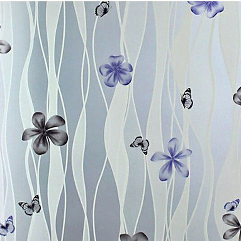 Privacy Frosted Window Film Self-adhesive Stained Glass Window Decor Petal