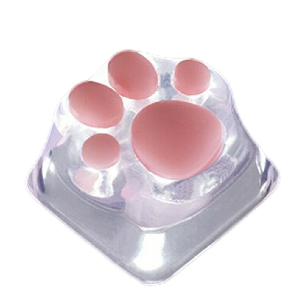 Transparent Gaming Key  Cat Paw Keys Machinery Keyboard keys Base