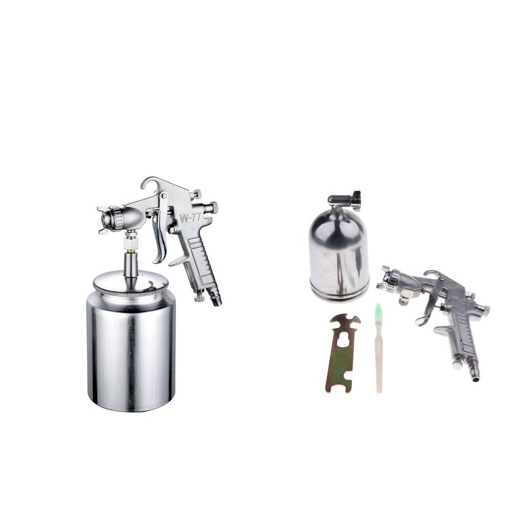 2x W77 Car Funiture Air Compressor Spray Gun Painting Tool Nozzle 2.5mm