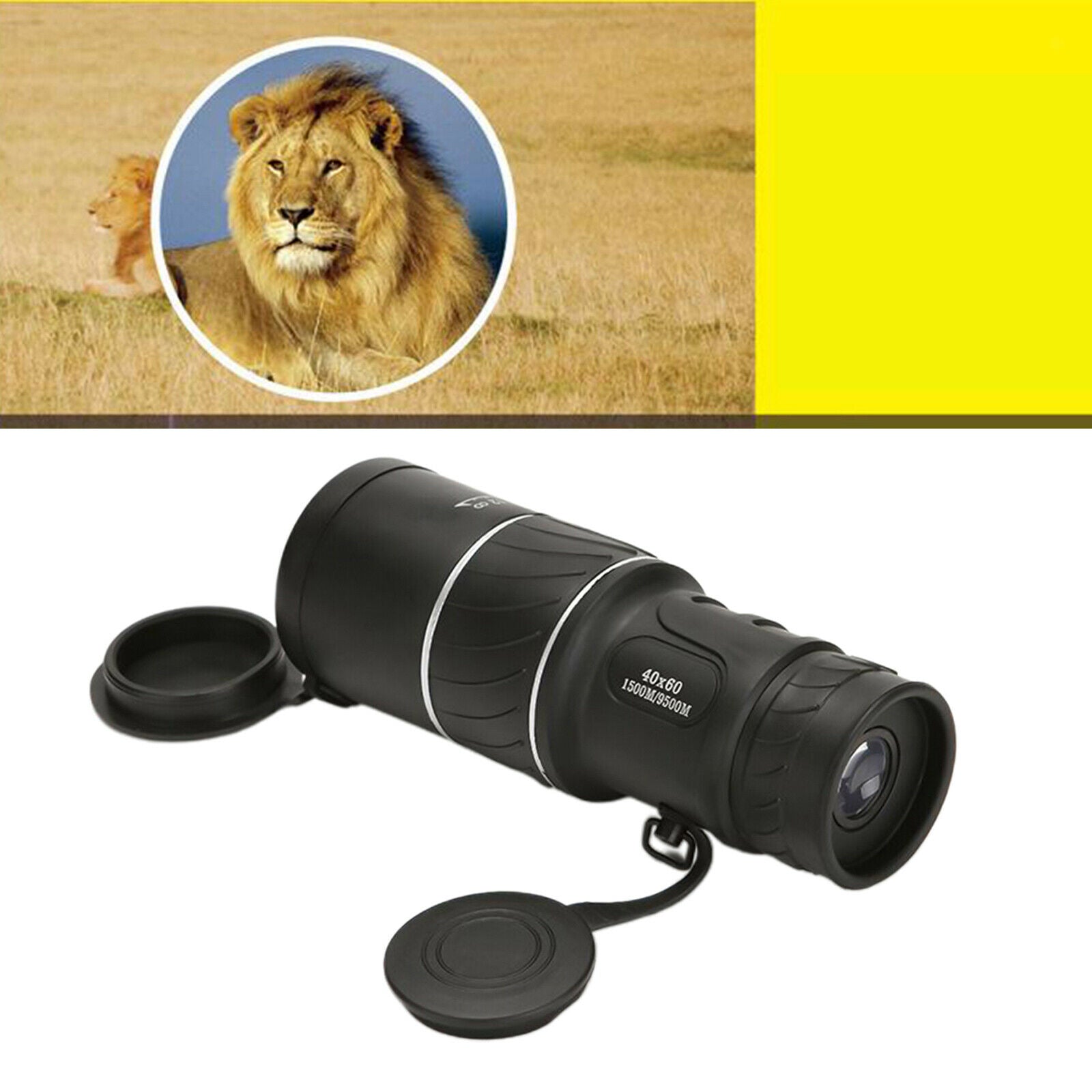 9500m 40X60   HD Monocular Telescope with Durable and Clear FMC