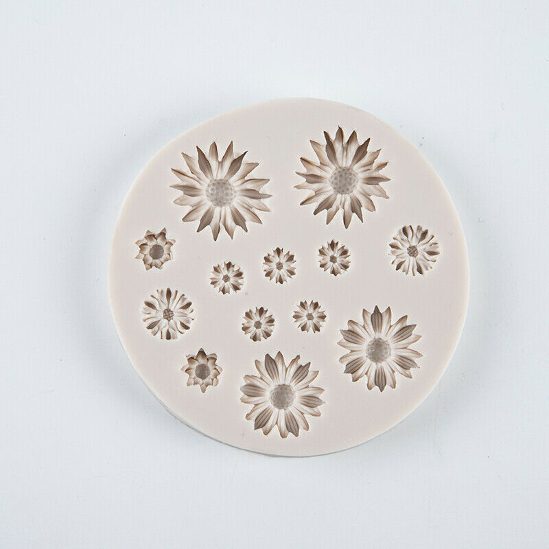Daisy Wild Chrysanthemum Flower Shape Silicone Mold Sugarcraft cake Baking MFCA