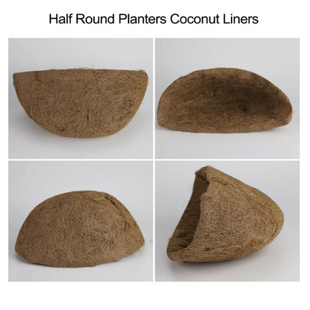 Round Coco Coir Liners Replacement for Flowerpot Vegetables Garden Planting