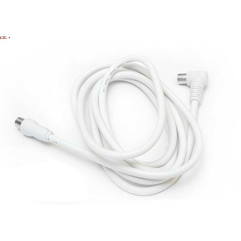 5ft  White TV Antenna Cable PAL Male to Male Aerial Flylead Fly Lead Coax gm