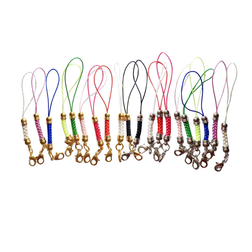 20pcs Colorful Phone Strap Lariat Lanyard Cord w/ Lobster Clasps