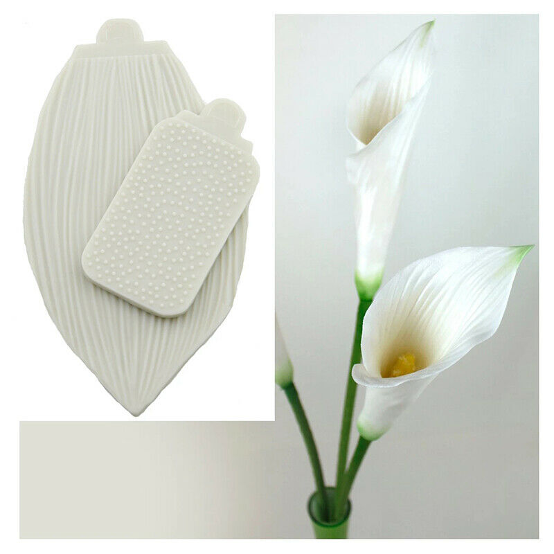Calla Lily & Tulip Leaf Vein Silicone Mold Cake Decorating Tools FondantFCA