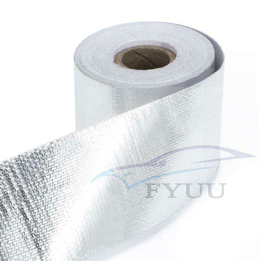 5PCS 2"x 5M Reinforced Tape Adhesive Backed Heat Shield Resistant Wrap Intake