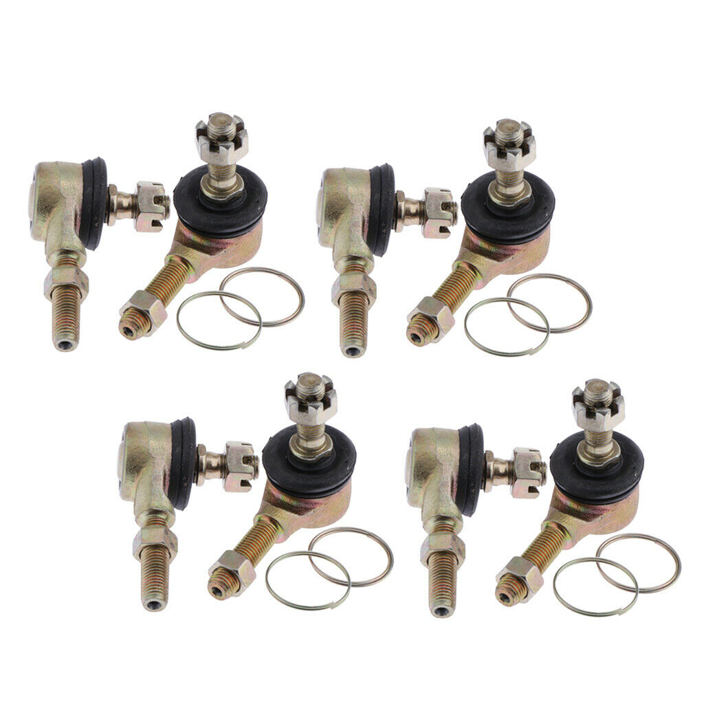 4 Pair 10mm Bolt Tie Rod End Ball Joiner for 110cc 125cc Dirt Bike Buggy