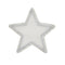 Holographic star iron on patch PU leather Cute  White Shiny Applique Iron Sewing