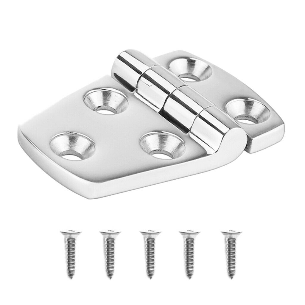 Marine 316 Stainless Steel Door Hinge Hardware for Boat Hatch 58x38x4.5mm