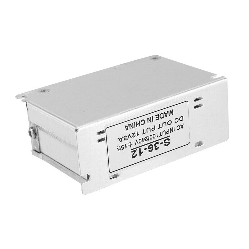 AC 100V~240V to DC 12V 3A 36W Voltage Transformer Switch Led Strip Power SupplB8