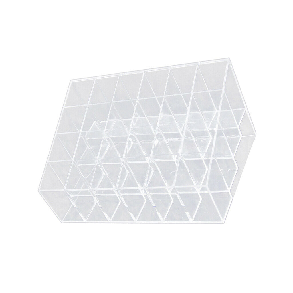 24 Slots Acrylic Lipstick Cosmetics Display Stand Case Organizer Box Rack