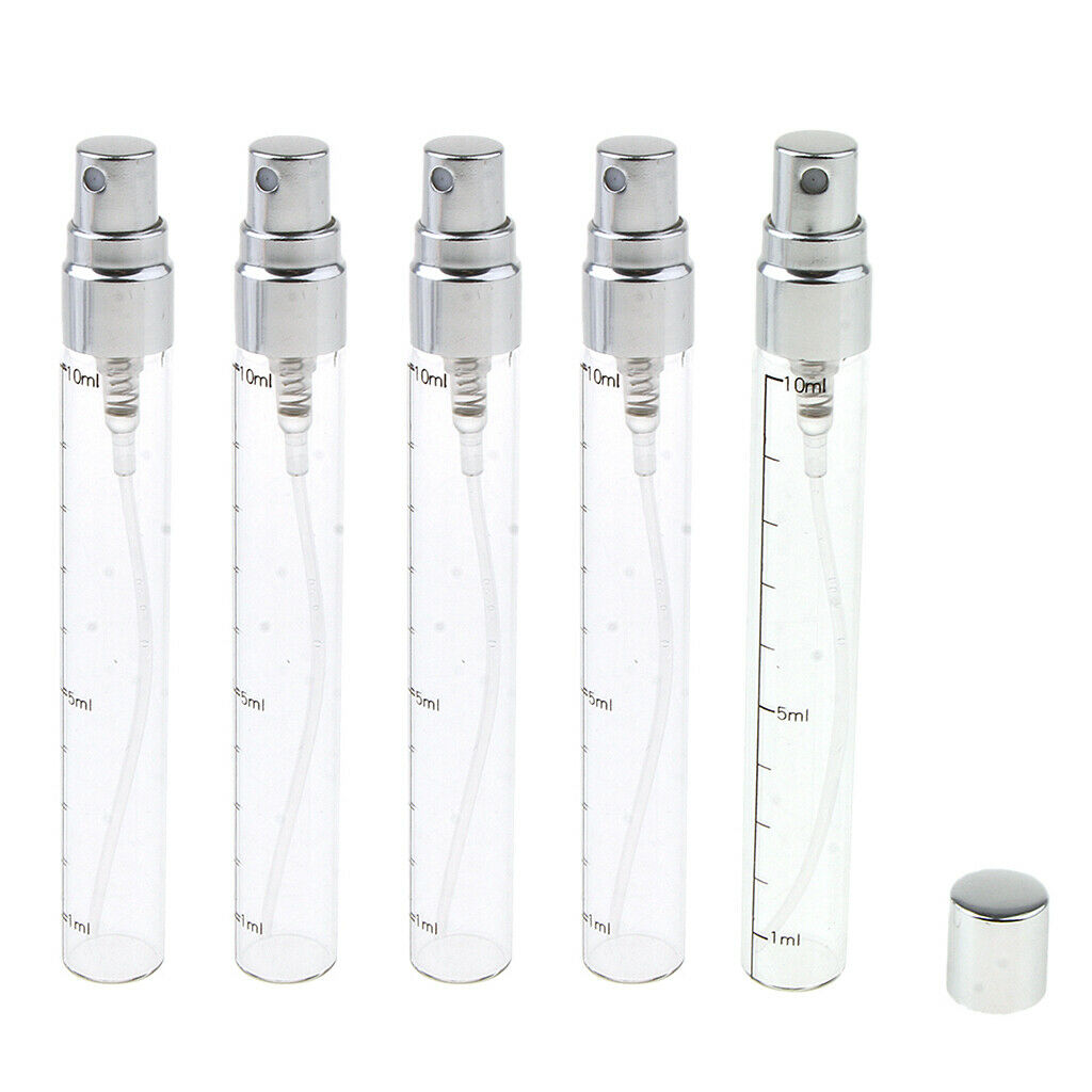 10 Pack 5ml/10ml Glass Empty Refillable Replacement Perfume Fragrance Spray