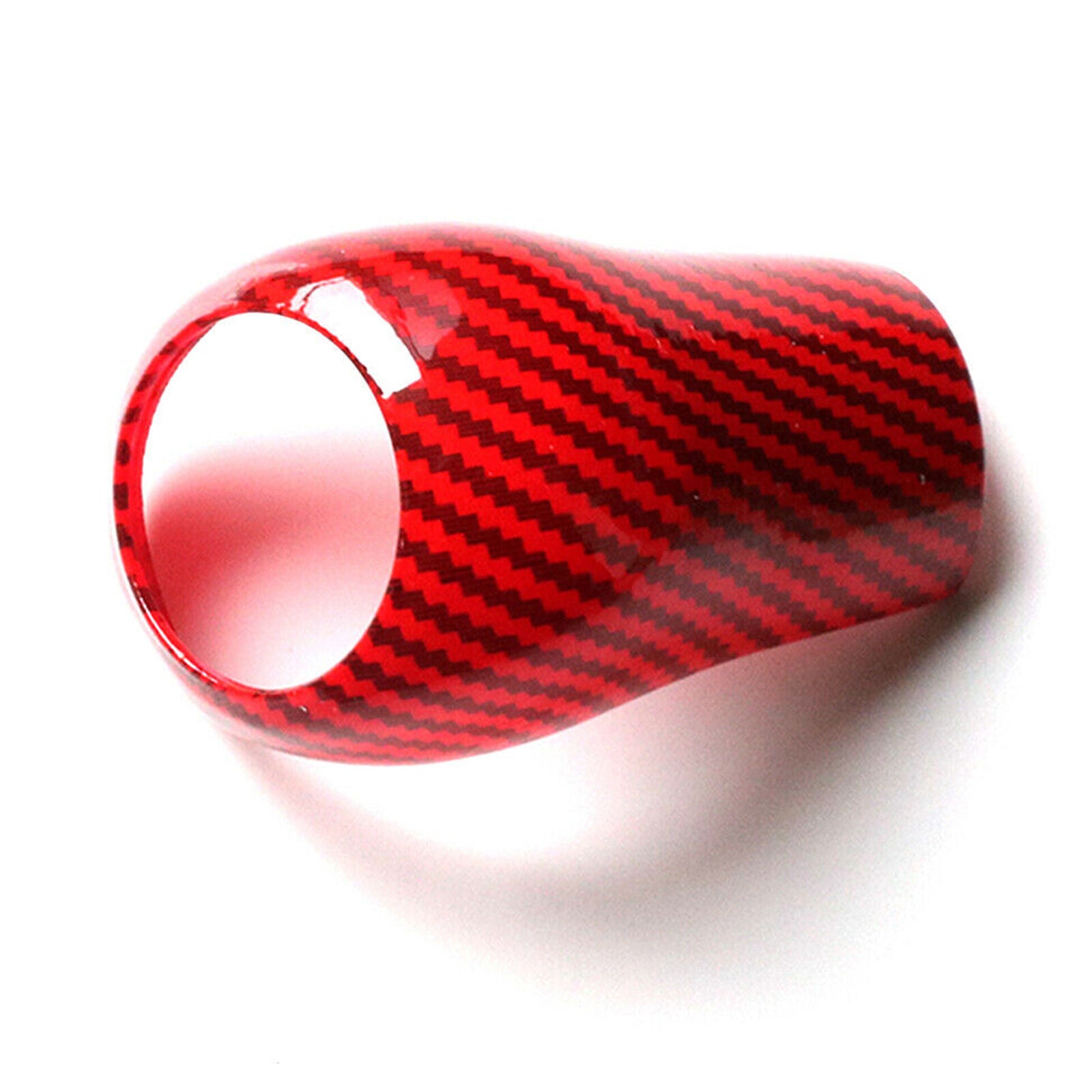 Red Carbon Fiber Gear Shift Knob Cover Trim For Mercedes-Benz W204 C E G GLS