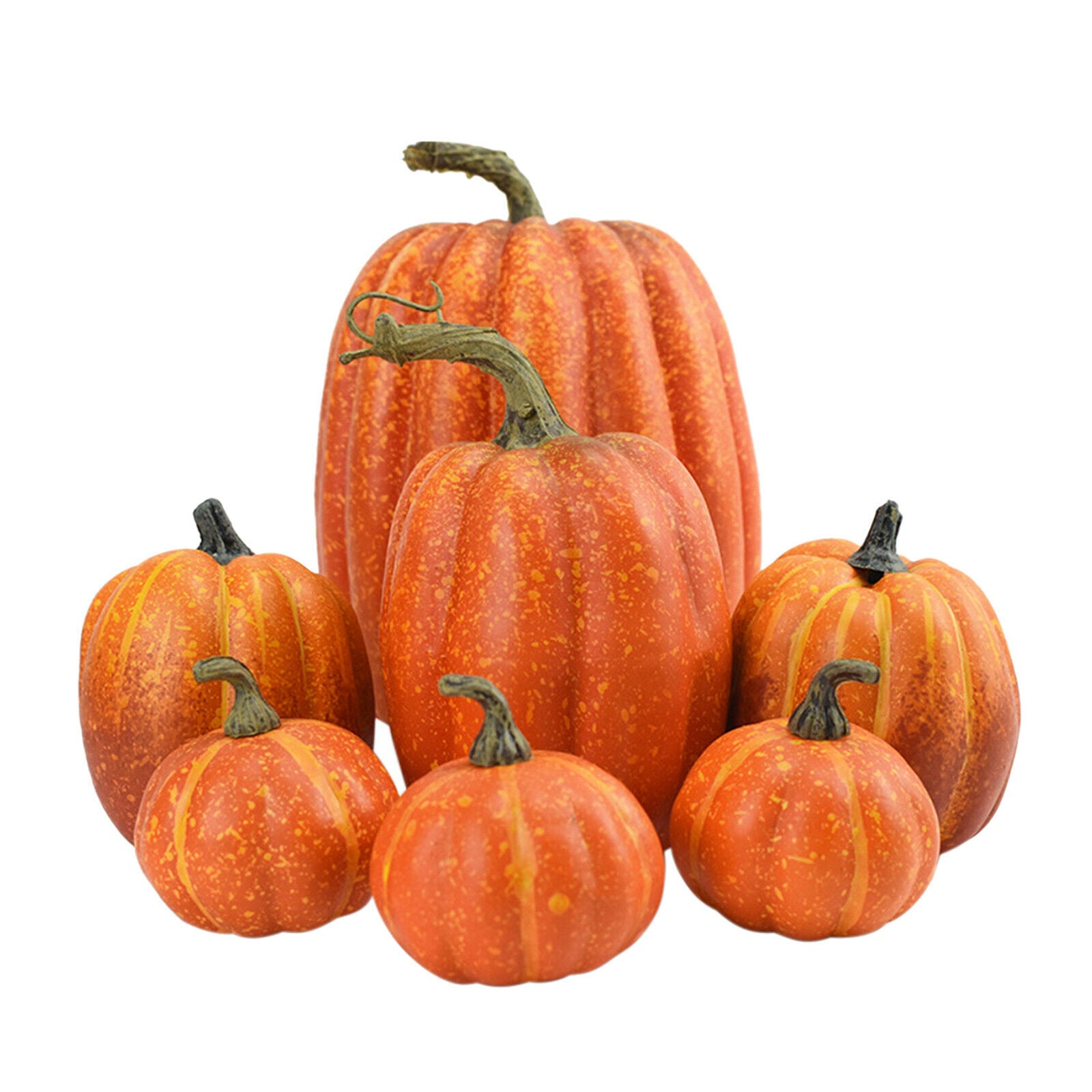 14x Faux Pumpkins Decor Seasonal Fall Decoration Wedding Centerpiece Pumpkin