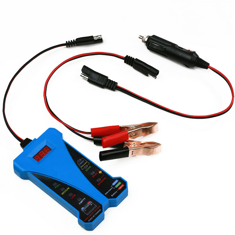 Car Motorcycle Tester Load LED Digital Display 12V BatteryLife Analyzer Detector