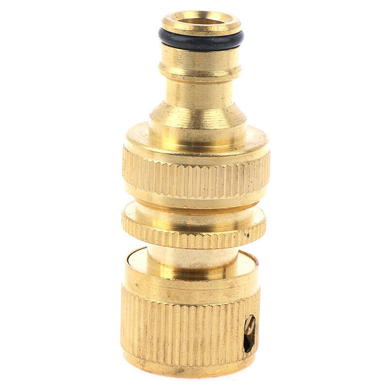 1pair Garden Hose Quick Connector 3/4- Inch GHT Brass Easy Connect FittinJOA Rf