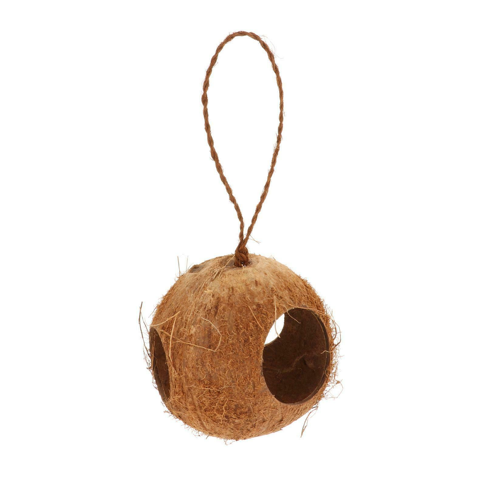 Coconut Bird Nest,  Hidden House for Parrots Cockatiel Parakeet-Small Animals