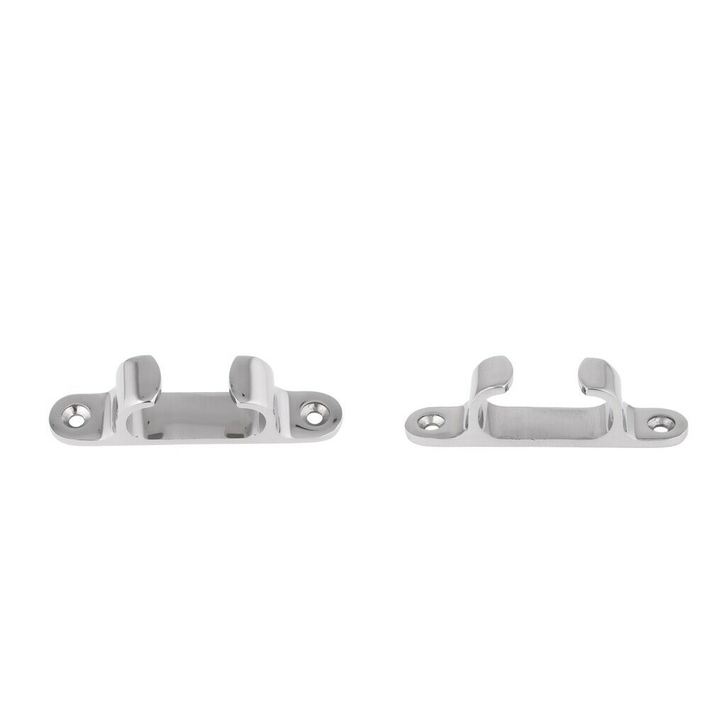 2 Pieces Straight Cable Guide In Stainless Steel 100MM
