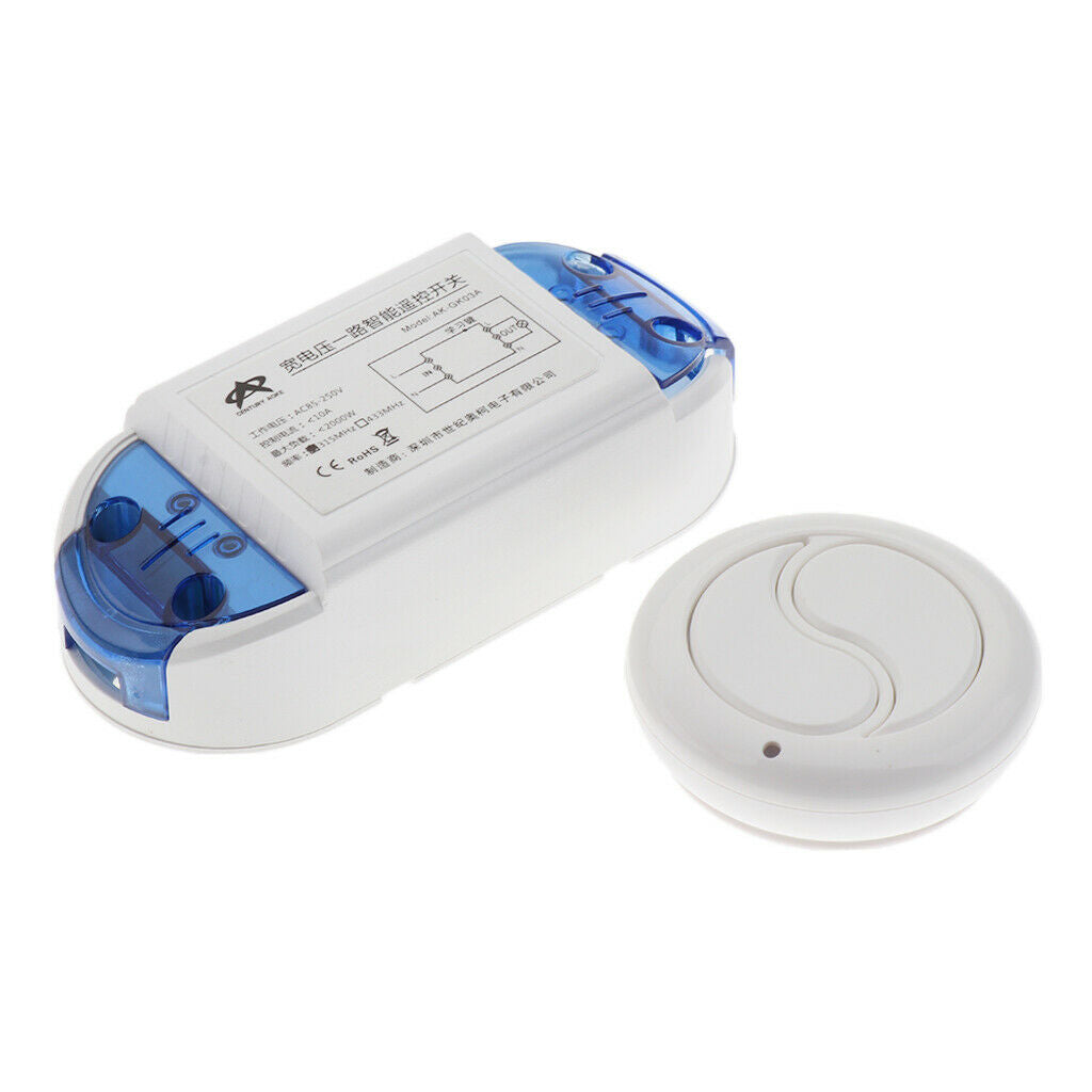 AC85V-250V Universal Single-Circuit Switch 2 Buttons Remote Controller