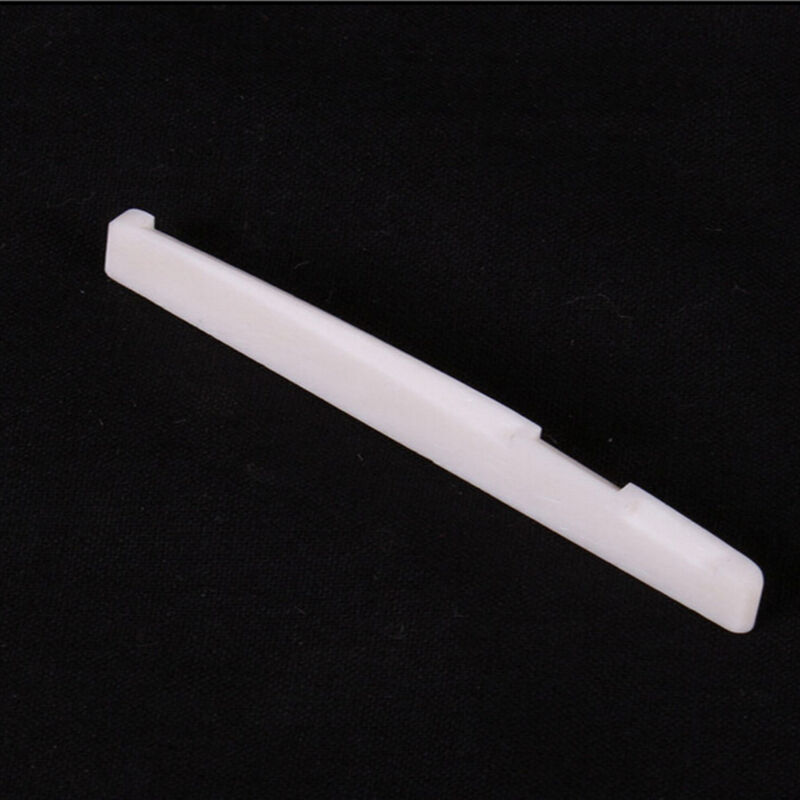 2xFaux Buffalo plastic Bridge Saddle&Slotted Nut for 6 String AcousticGuit.l8