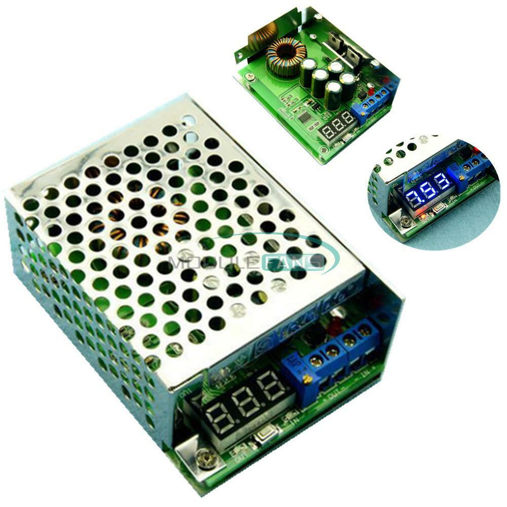 3.5-30V to 0.8-29V 5V 12V 10A DC-DC Step Down Power Supply Converter + LED Volt