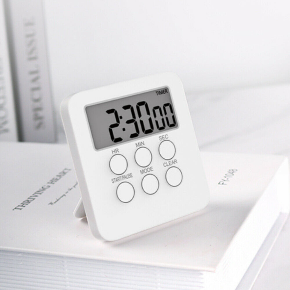 Magnetic Digital Kitchen Timer Loudly Alarm  Display Multi-Function Clock Timer