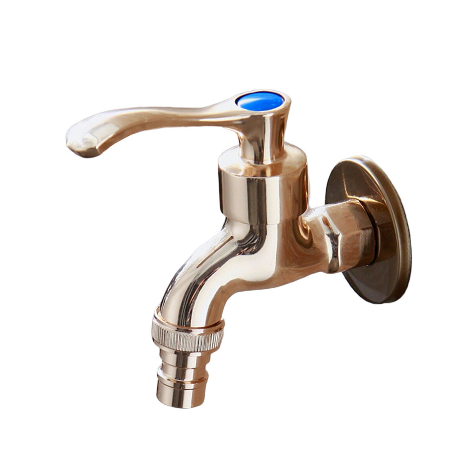 Water Tap Indoor Outdoor Faucet Garden Bibcock for Bathroom Titanium
