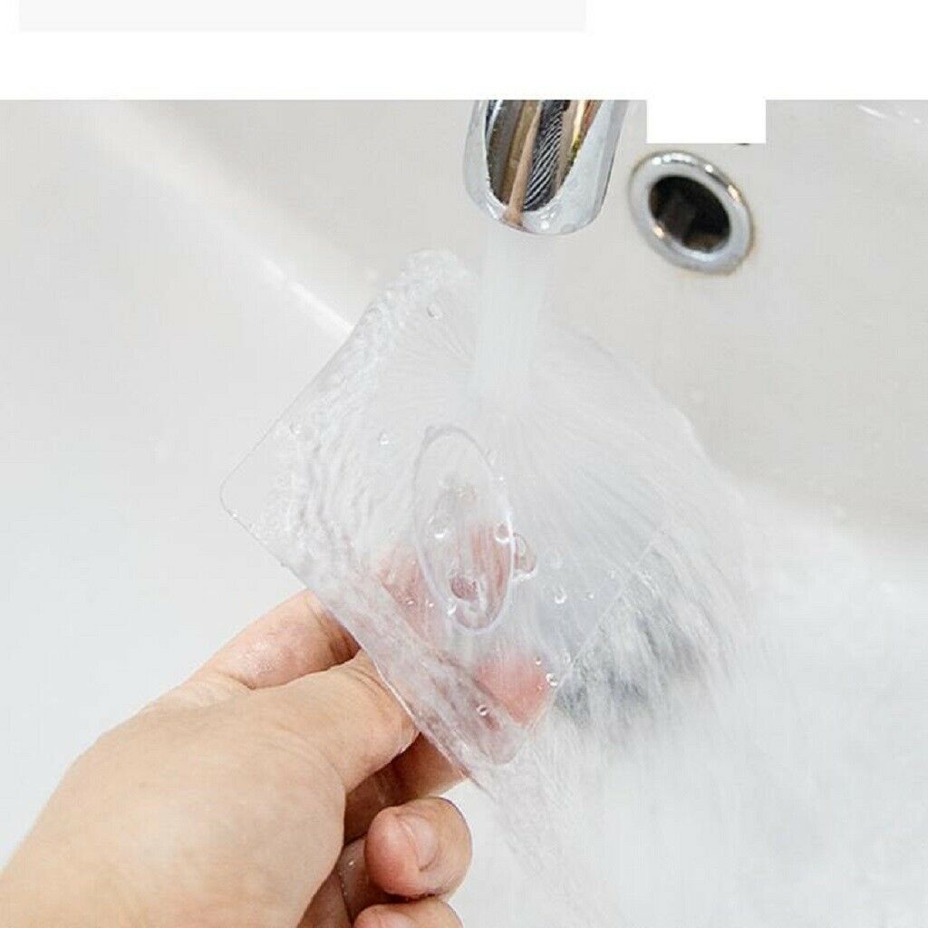 10Pcs Reusable Transparent Seamless Adhesive Waterproof Hook Hanger