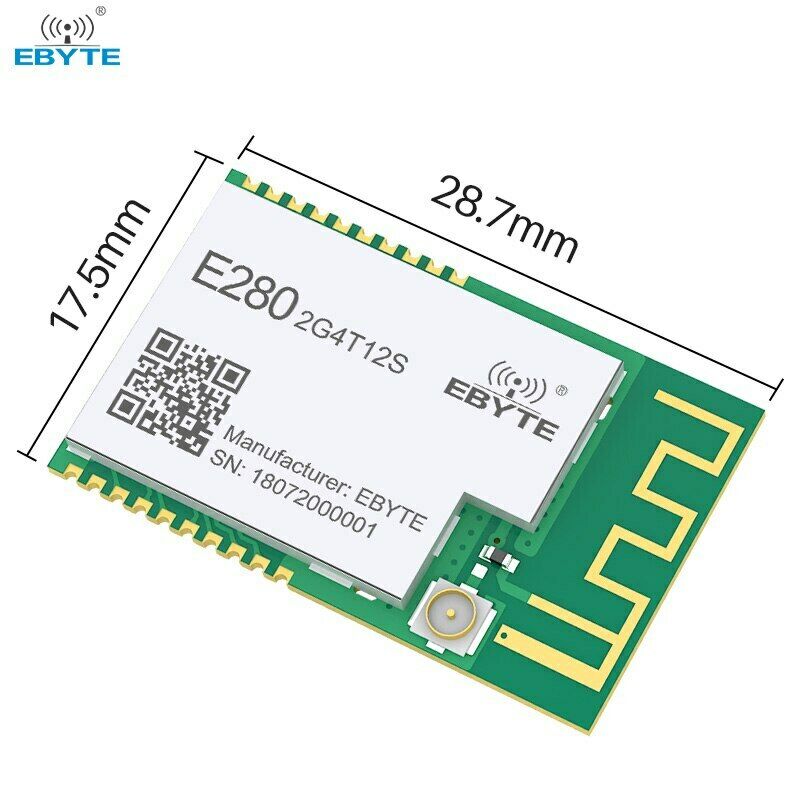 SX1280 LoRa 2.4GHz 12dBm IPEX/PCB Antenna 3km SMD UART LoRa Wireless Module