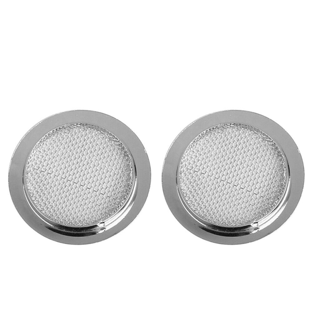 2x Screened Sound Holes Inserts Speaker Grill for Part