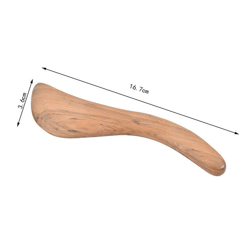1PC Fragrant Wood Scraping Board S-shaped Wooden Scraper Massager Gua Sha.l8