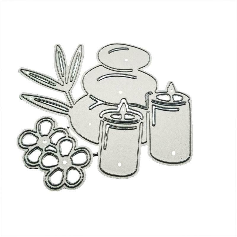 Candle Metal Cutting Dies Stencil DIY Scrapbook Album Paper Card Template Mold