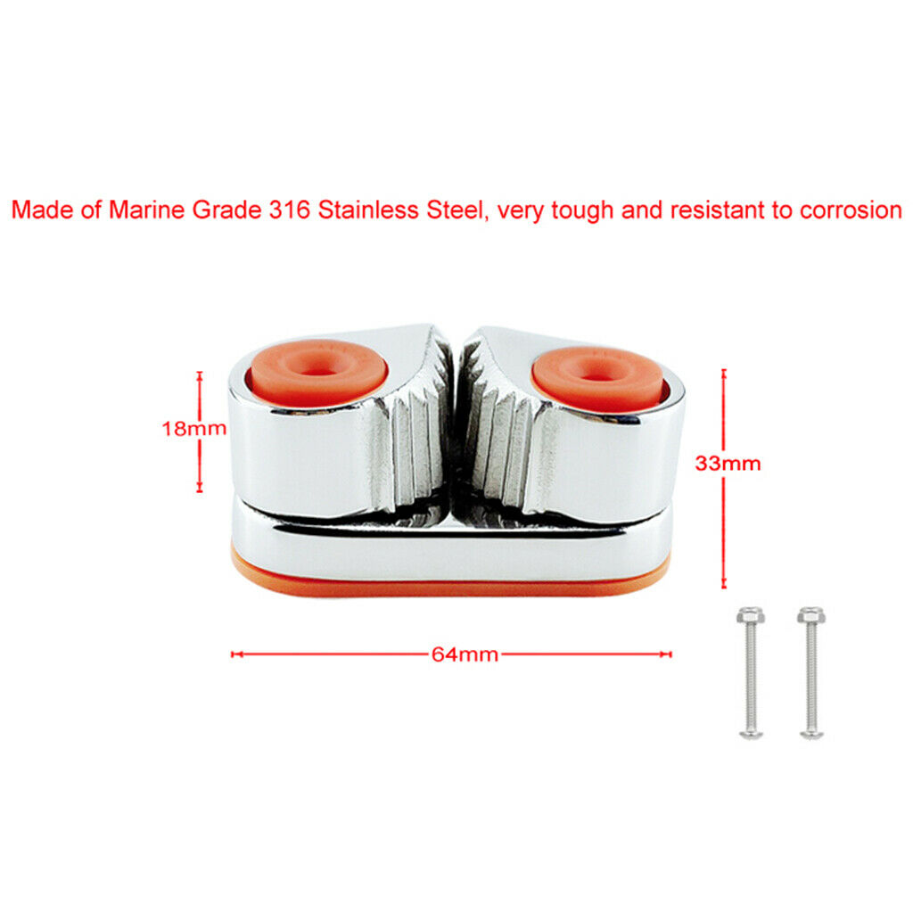 Cam Cleat Leading Ring 316 Stainless Steel Matic Cam Cleat Clip Boat Accessory