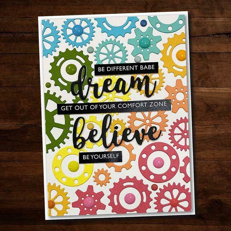 Gears DIY Metal Cutting Dies Stencil Scrapbooking Die Cuts Paper Card Decor