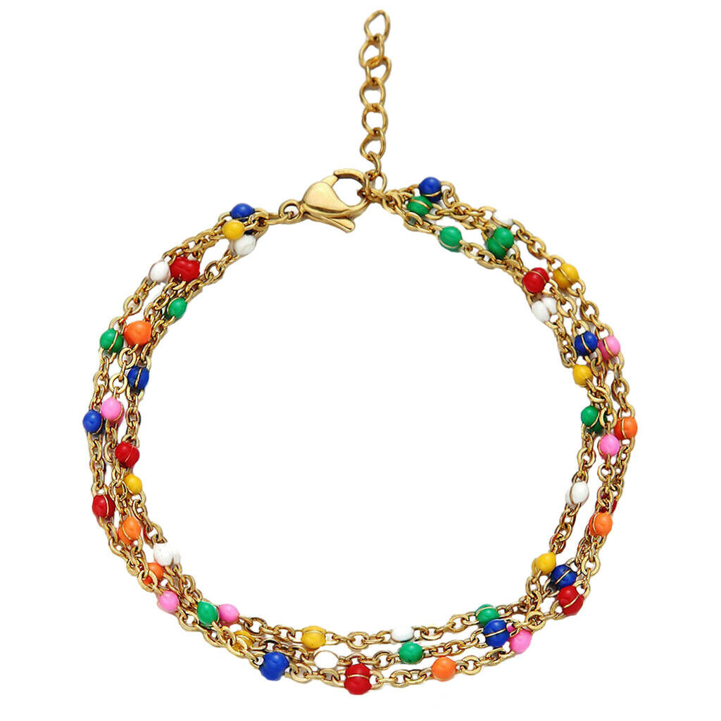 Bohemian Multilayer Dainty Beaded Bracelets for Women Men Party Street