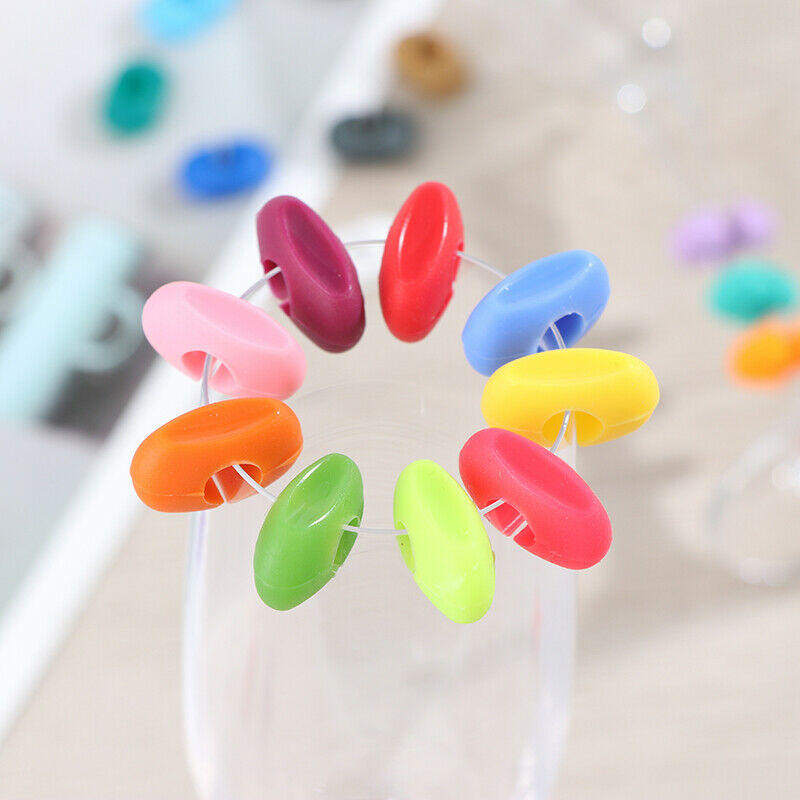 24 Pcs Silicone Red Wine Glass Marker Creative Drinking Glass Identification
