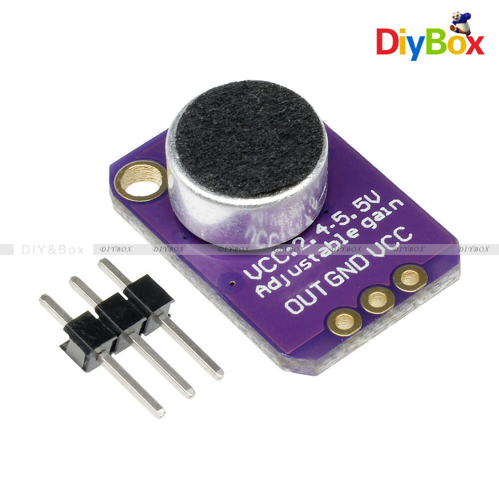 Adjustable GY-MAX4466 Electret Microphone Amplifier with Gain for Arduino