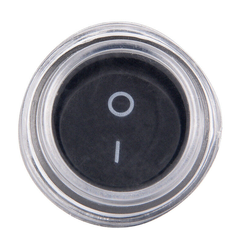 1Pc 2-PIN ON-OFF SPST Round Dot Car Auto Rocker Toggle Switch+Waterproof .l8