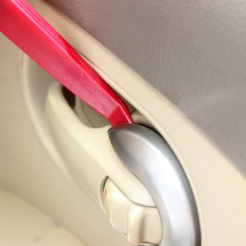 Red Nylon 5pcs Exterior/Interior Trim Door Panel Dashboard Centre Pry Open Tools