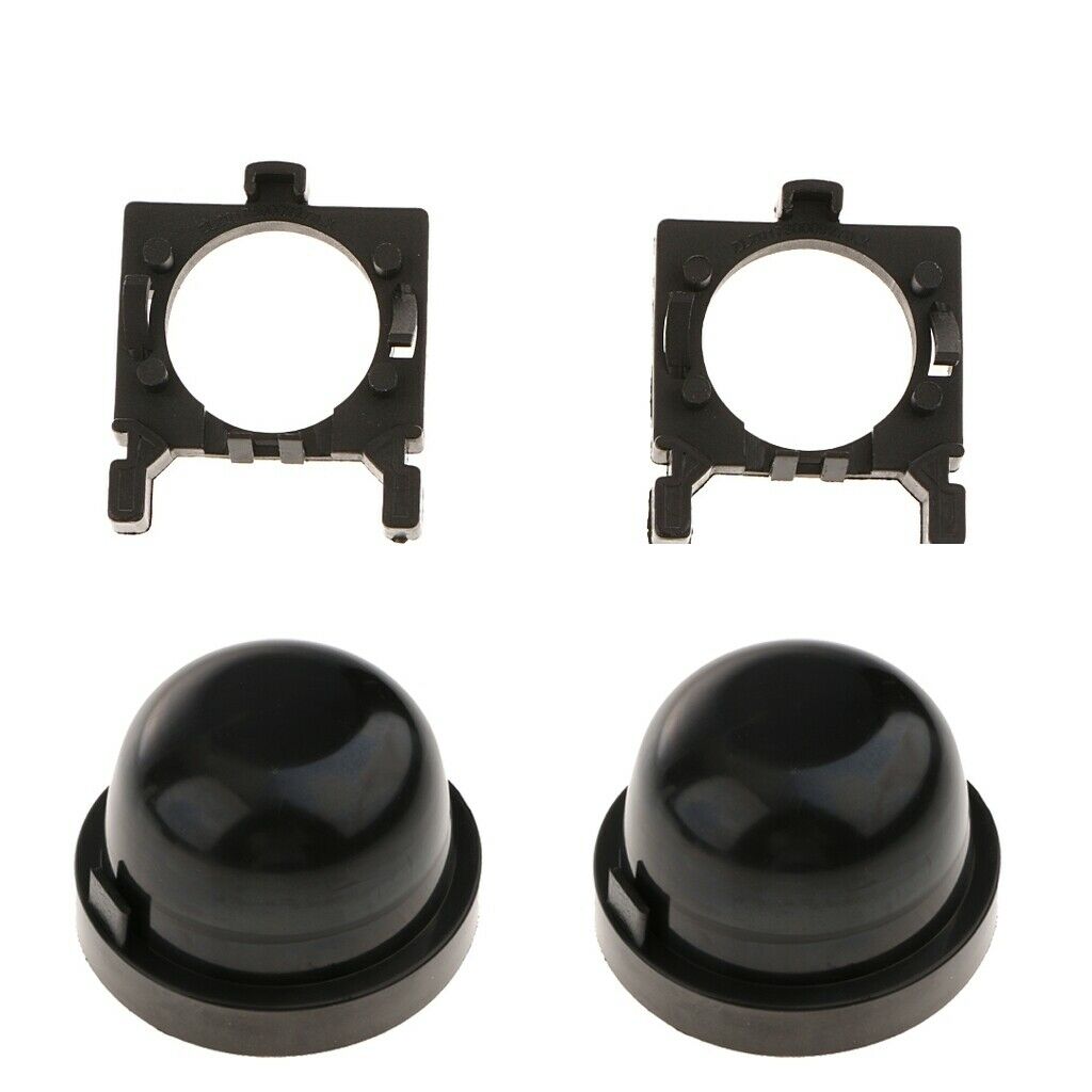 2x LED Headlight Dust Cover + 2x Headlight Bulb Holder For Ford Focus
