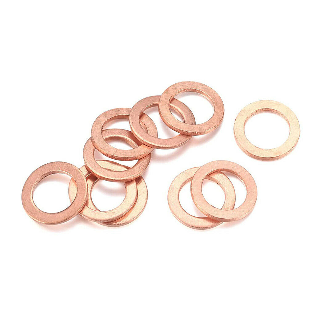 Set of 200 Copper Sealing Rings 9Sizes Sealing Ring Kit M5-M14 with box