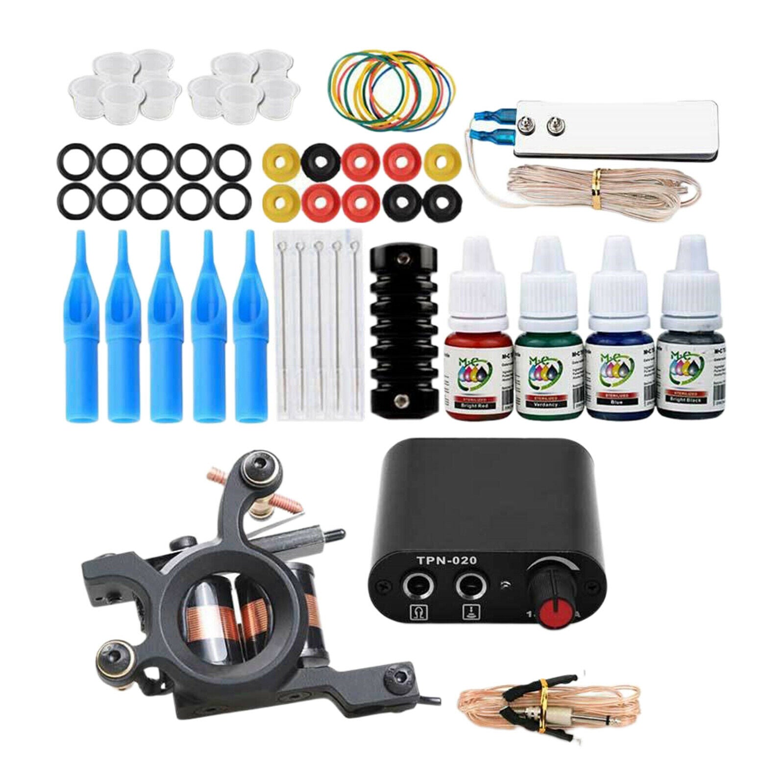 Complete Tattoo Kit Tips Grips Tattoo Supplies for Tattoo Artists UK Plug