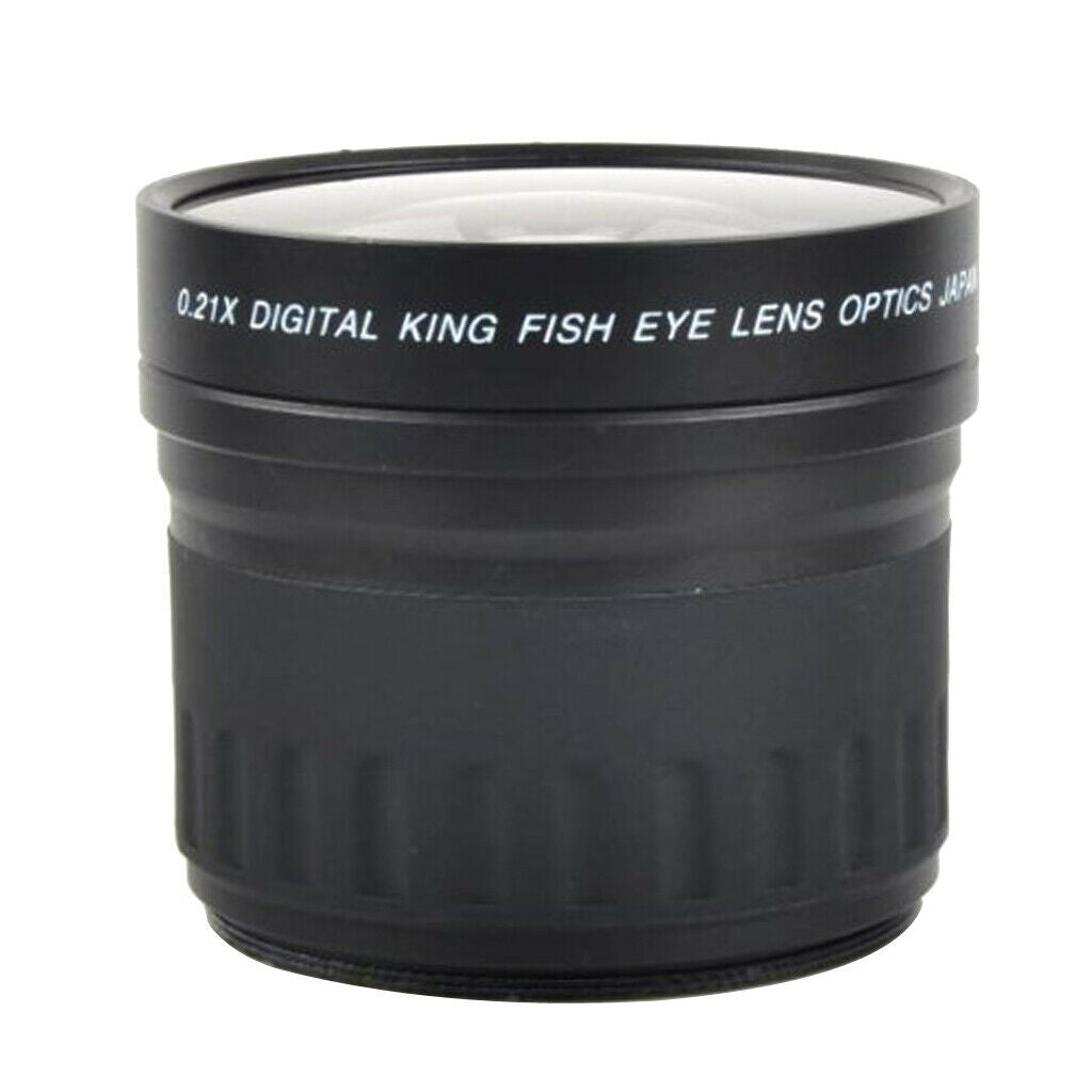 58mm 0.21x HD wide angle fisheye lens for Canon Nikon Sony
