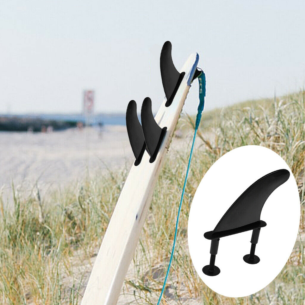 3pcs Universal Soft Top Surfboard Single Fin - 4.5'' Surfboard   Package