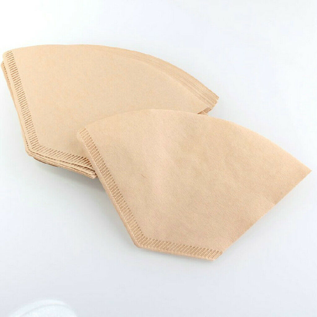 Pack Of 100 Pcs Coffee Filter Paper No. 4, Unbleached, Free From