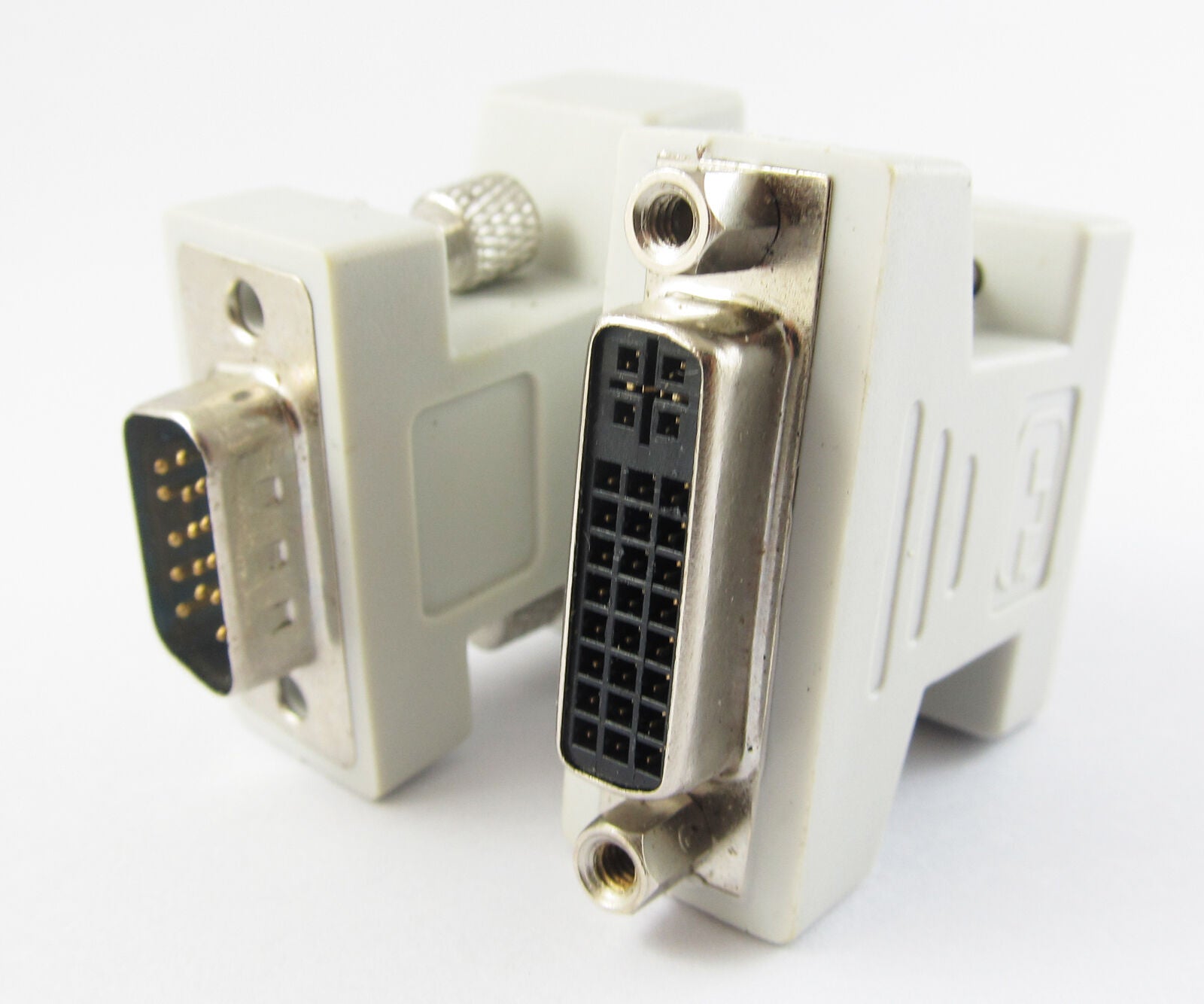 5pcs DVI-I Female Jack (24+5) to VGA Male Plug 15-pin HDTV PC Connector Adapter