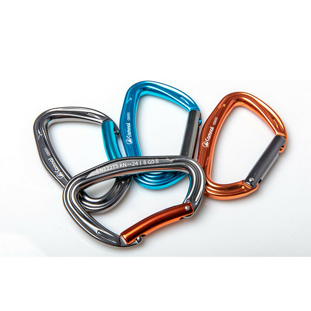 24KN Heavy Duty Caribeaners Rock Climbing Carabiner Clip Keyring Blue