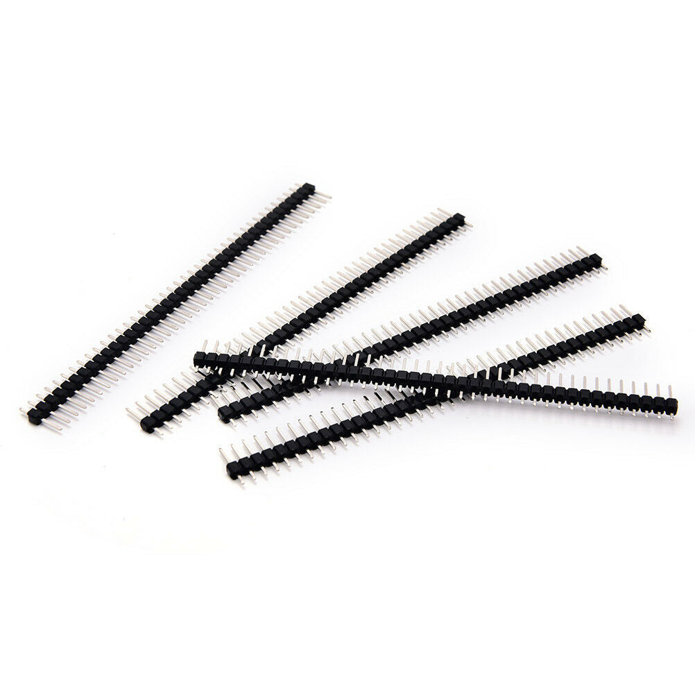 30x 40 Pin Connector Male 2.54mm Pitch Pin Header Strip Single Row Kit for PY1