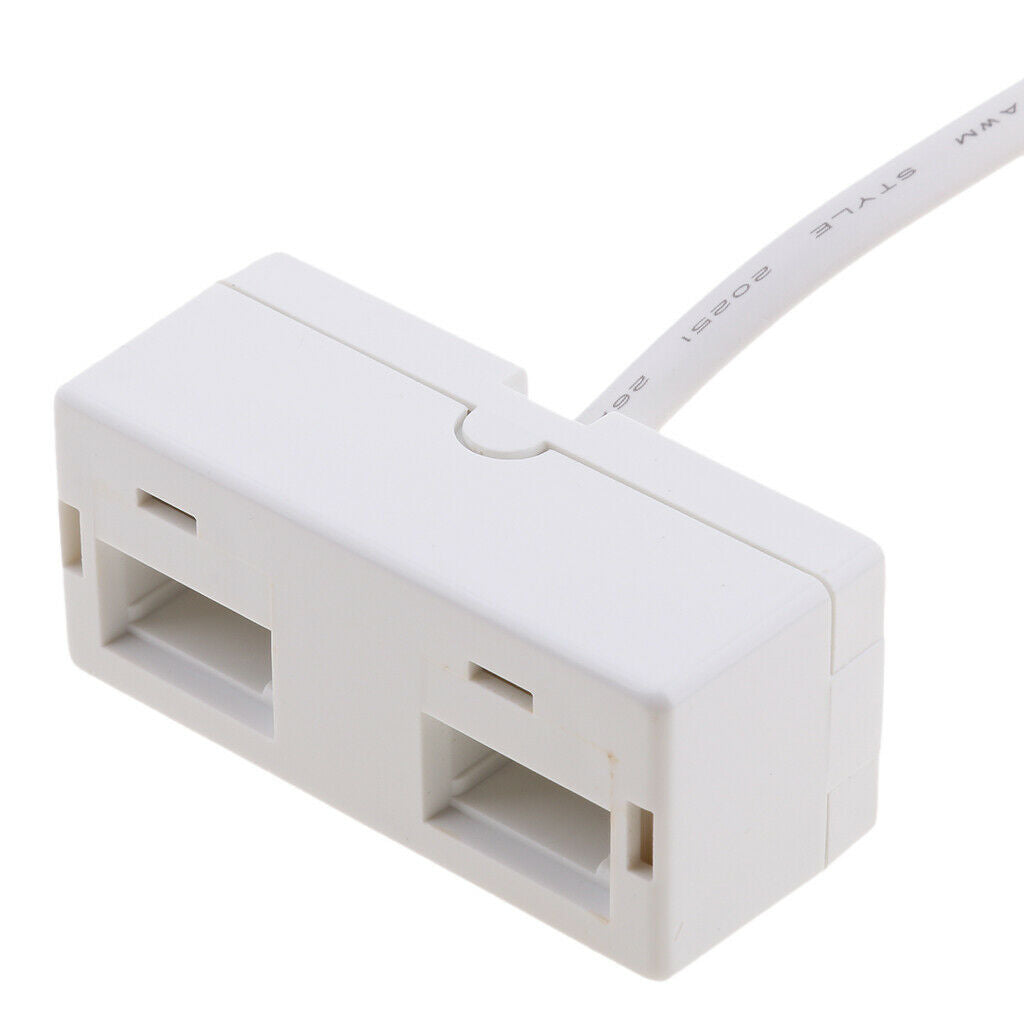 RJ11 UK Male To UK Female Adapter Double Socket Telephone Splitter BT Telephone
